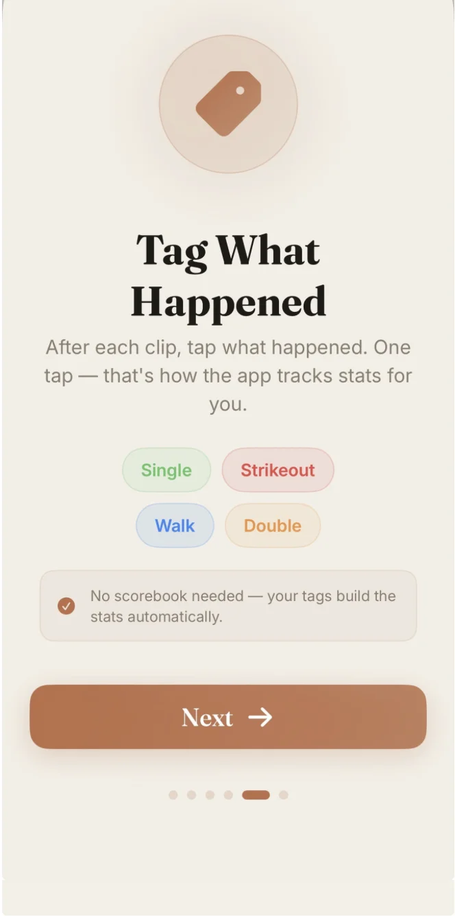 PlayerPath tag-what-happened play tagging screen